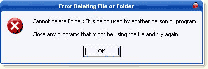Как удалить файл или папку, которая не удаляется